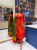 Pocket Work Duppata Beautiful Dress: 228