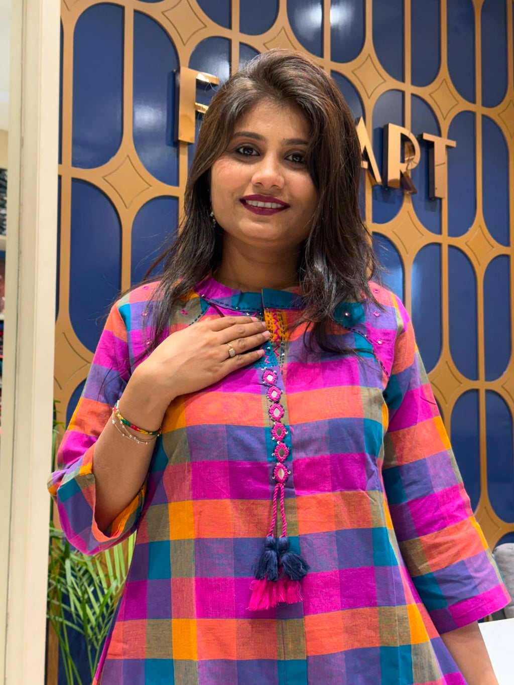 Madras Checks Handloom Pair: 223