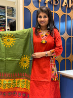 Pocket Work Duppata Beautiful Dress: 228