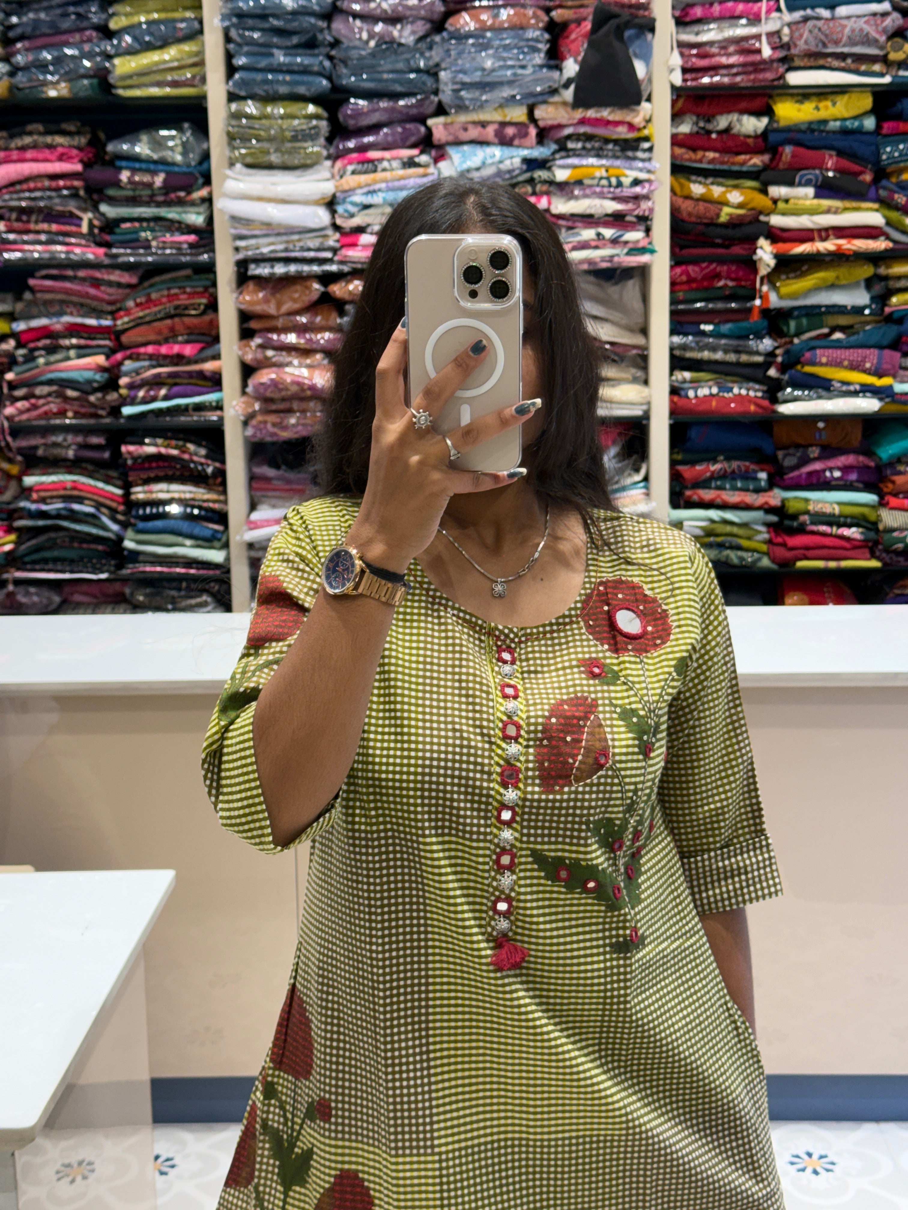 Floral Checks Pair: 0137