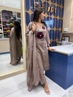 Jaipur Floral Patch Dupatta Dress: 156