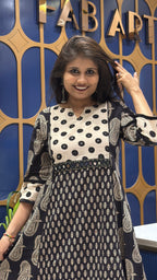 Ajrakh Vegetable Print Two-Piece: 155