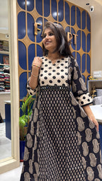 Ajrakh Vegetable Print Two-Piece: 155
