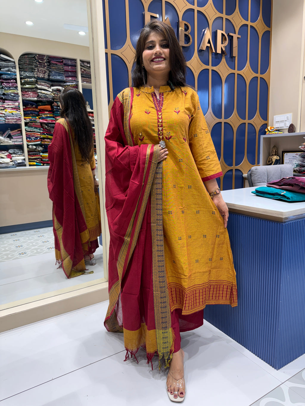 Satarangi Duppata Dress: 171