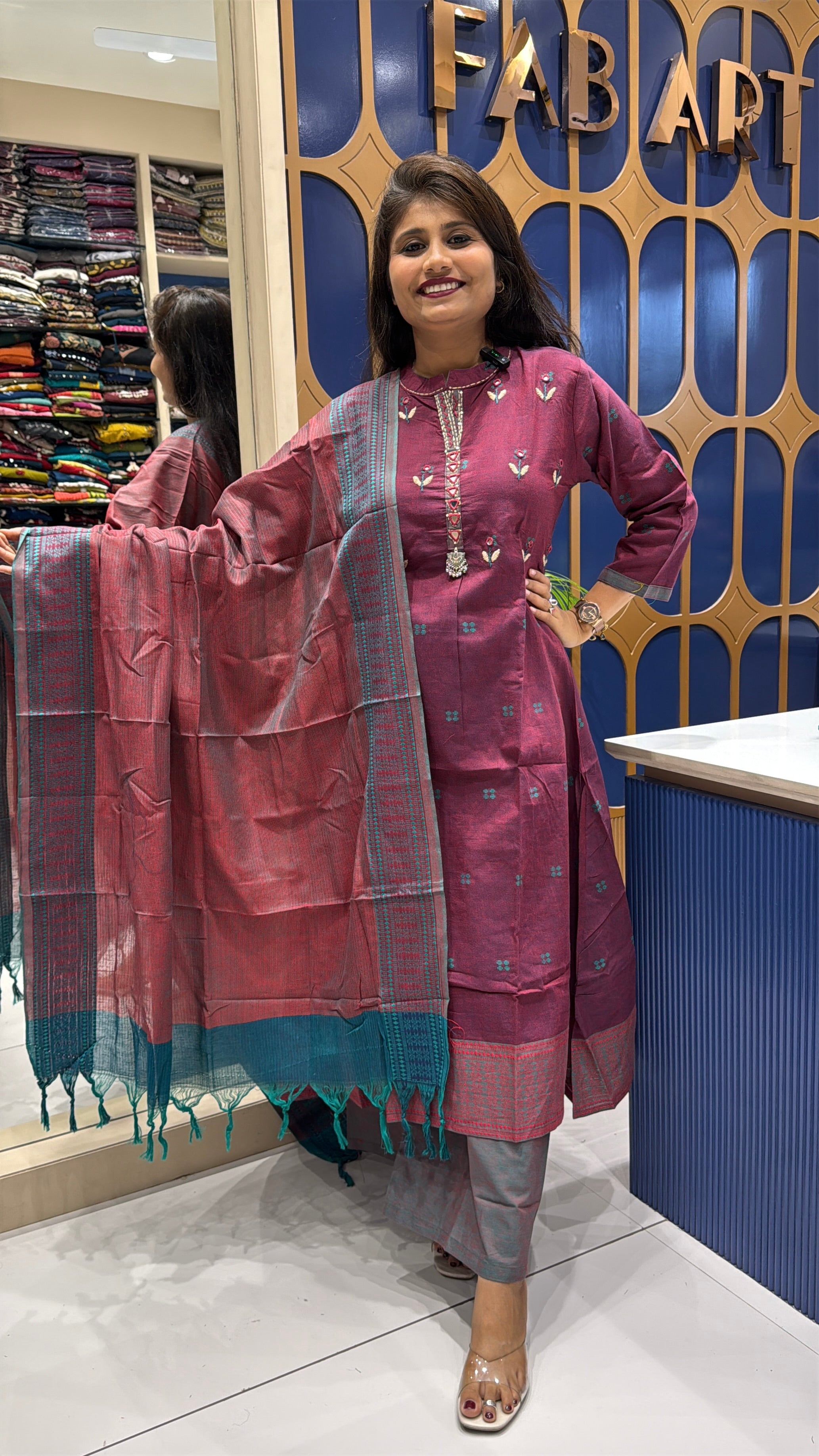 Satarangi Duppata Dress: 171