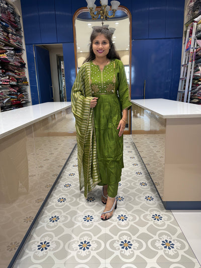 Greenish Must have Dress: 0015