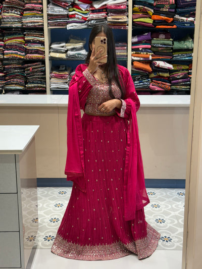 Pancho look Lehenga: 0068