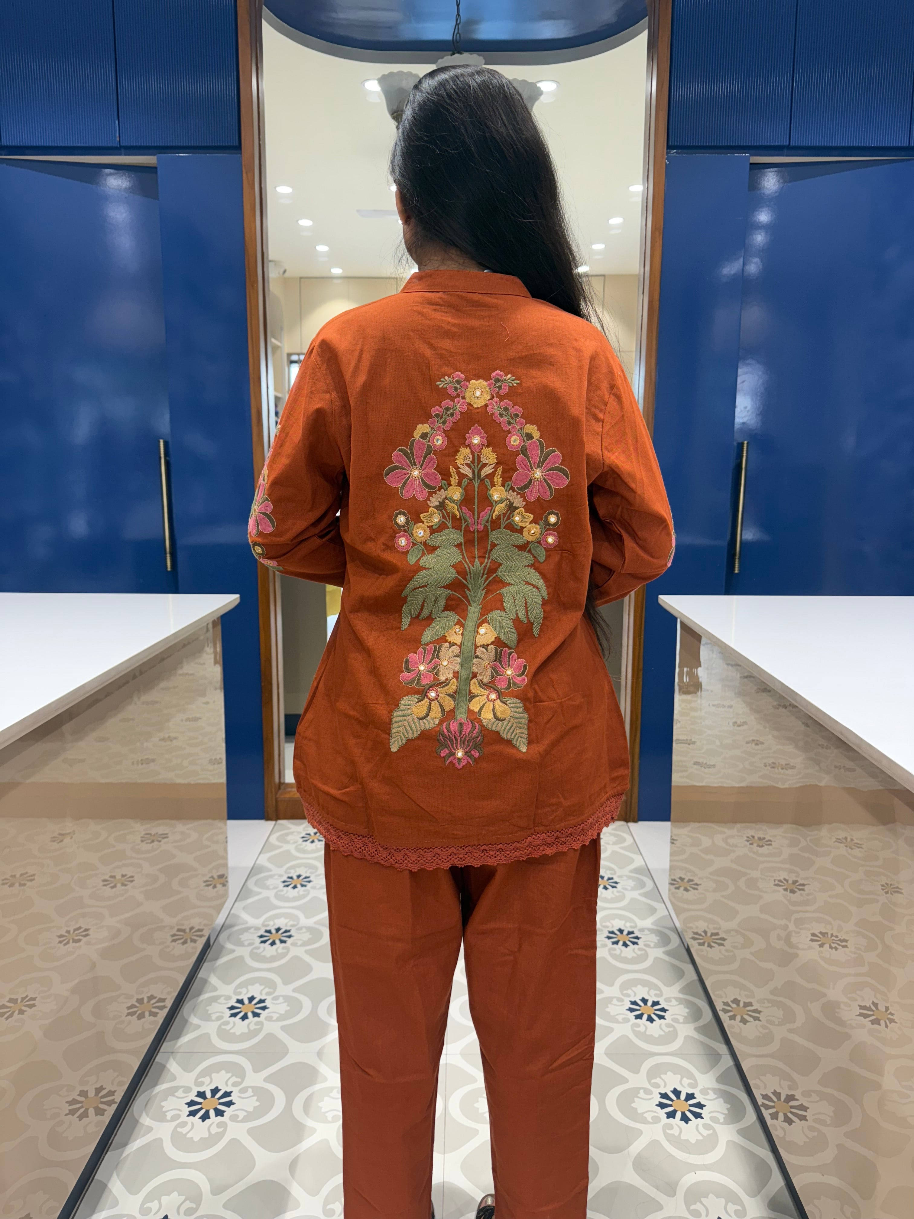 Jaipur Flower Cord Set: 0001