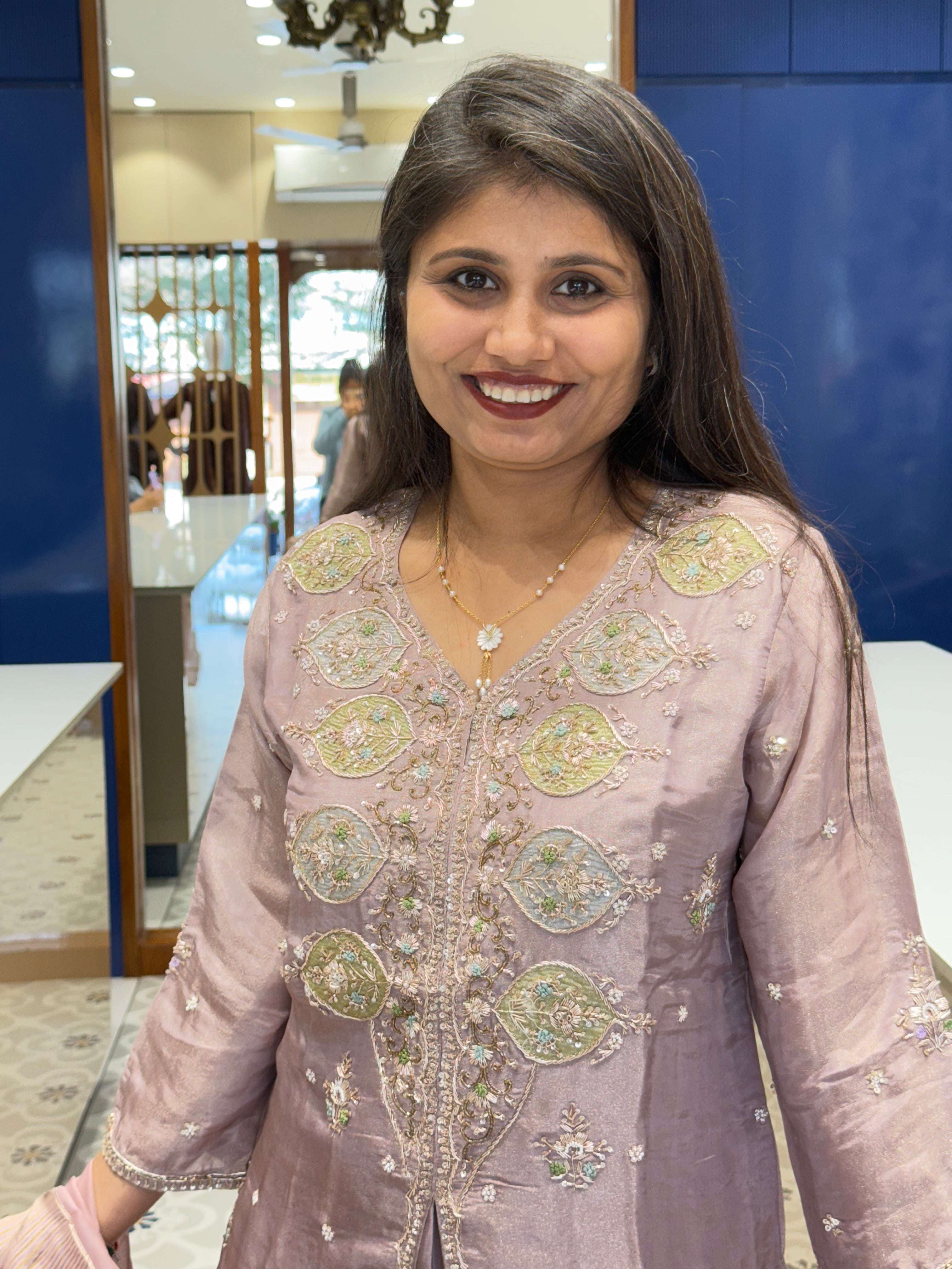 Purple Sharara Set: 0037