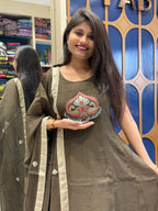 Silk Patch Work Dupatta: 0022