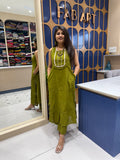 Designer Pant Pair with Necklace: 0031