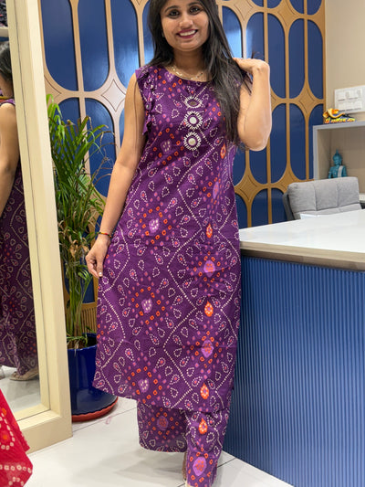 Bandhani Two-Piece: 0047