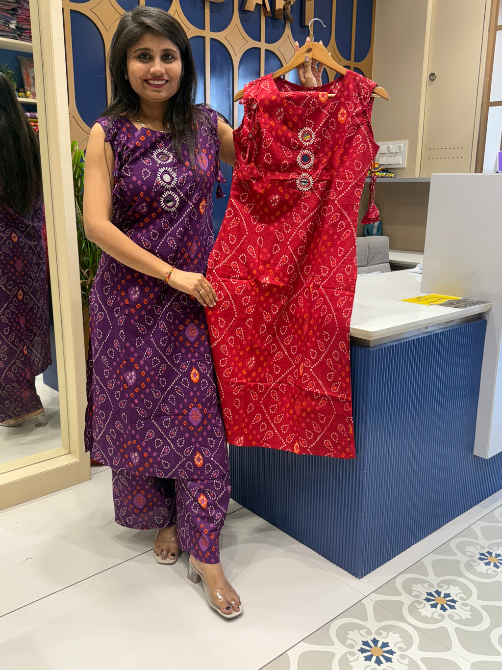 Bandhani Two-Piece: 0047