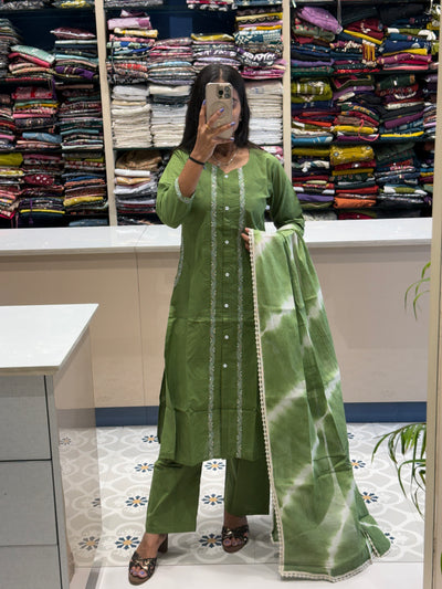 Cotton Three Piece: 0071