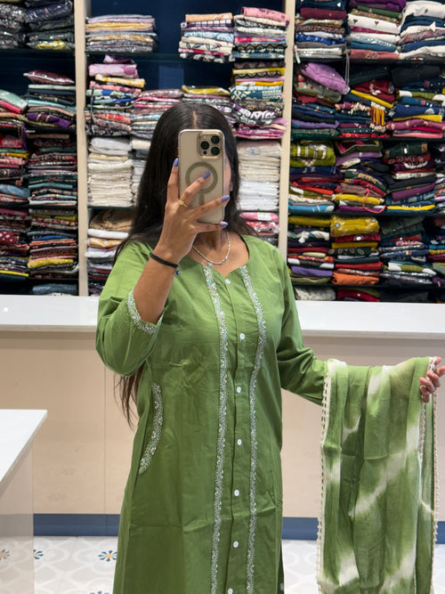 Cotton Three Piece: 0071