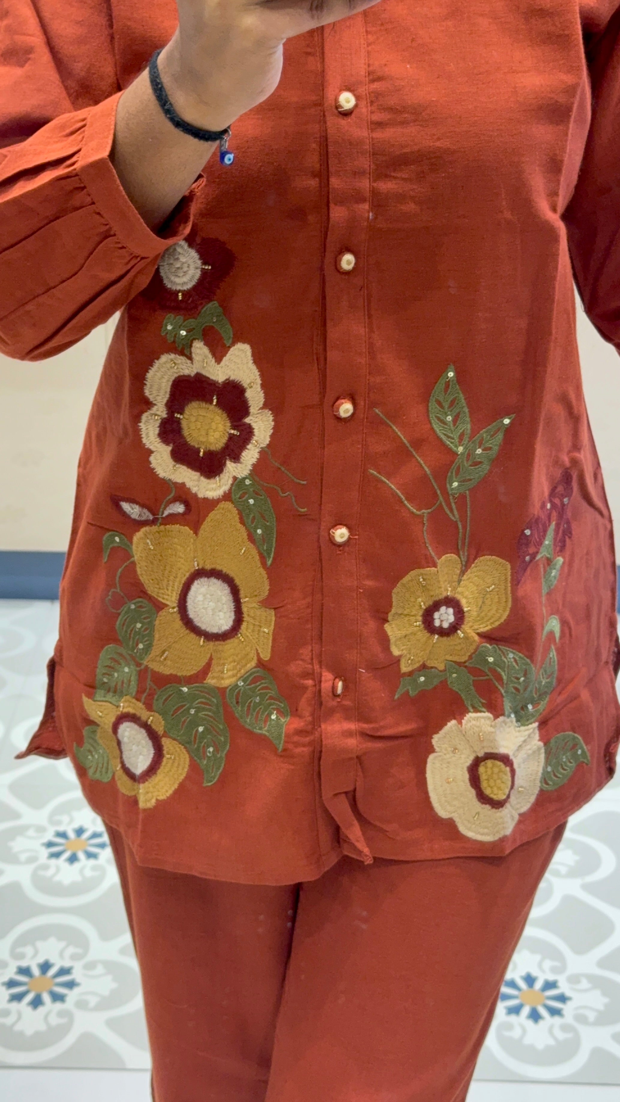Flower Co-Orde set: 0063