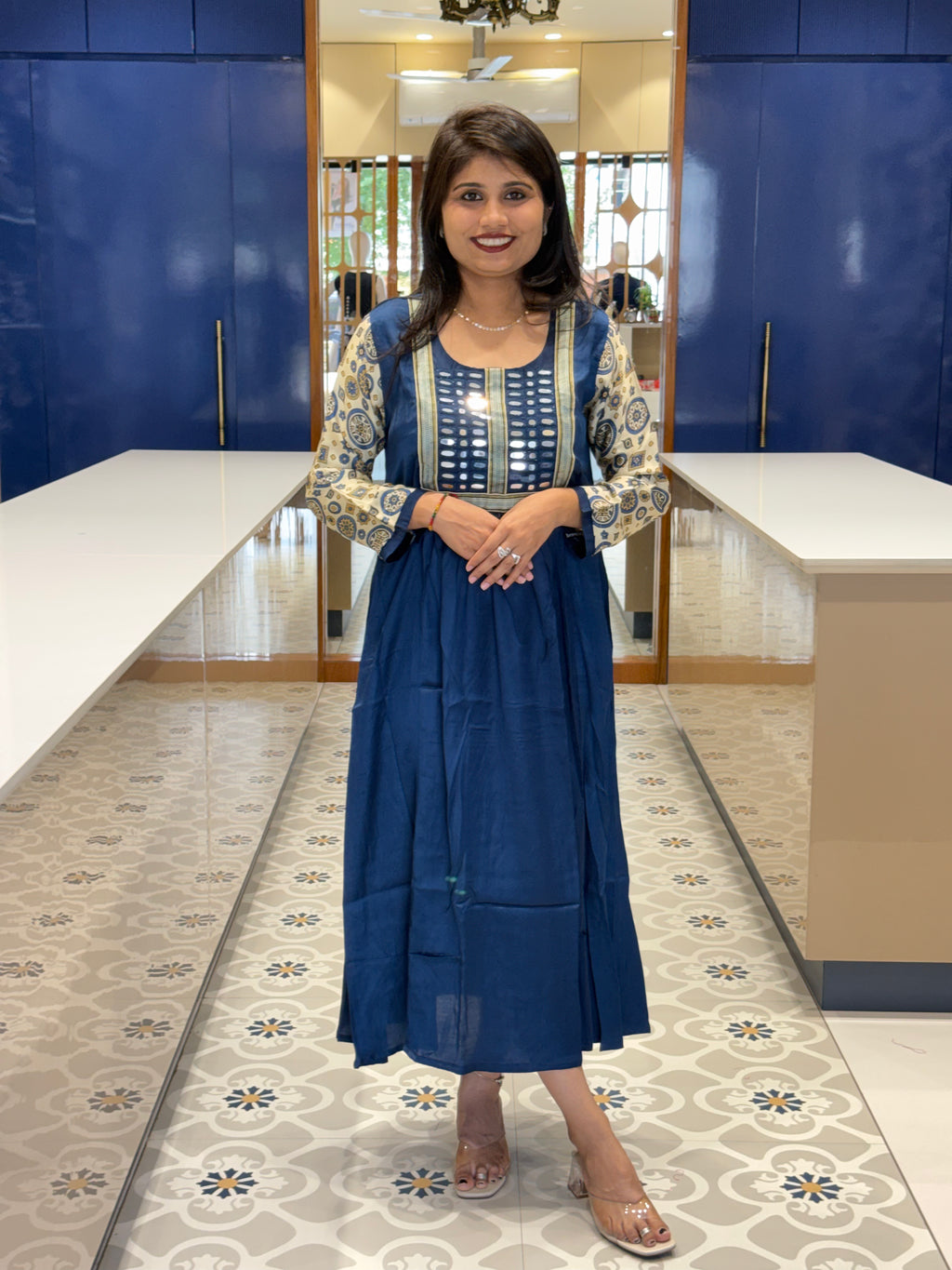 Mirror Work Kurti: 0073