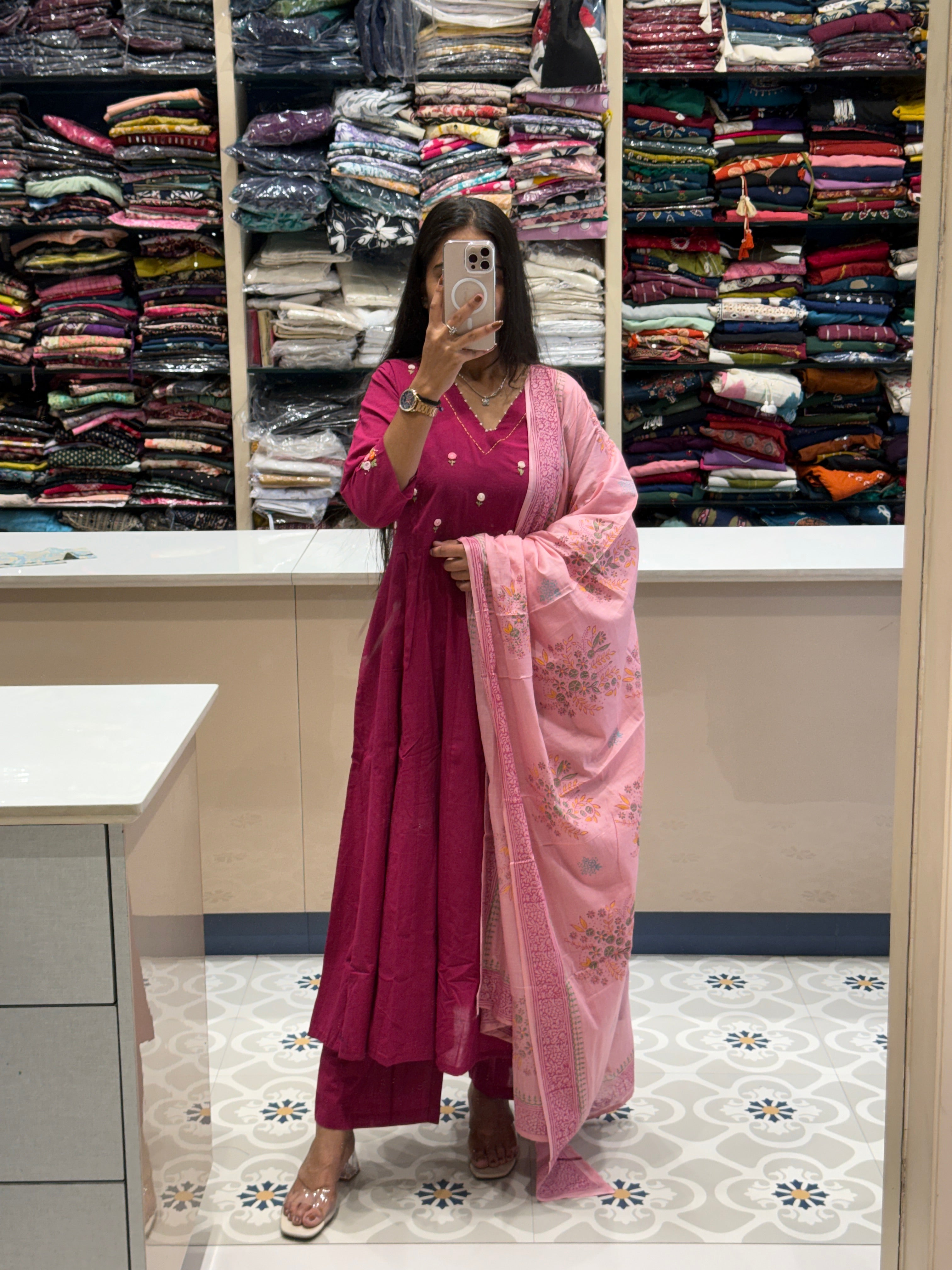 Anarkali Dress: 0123