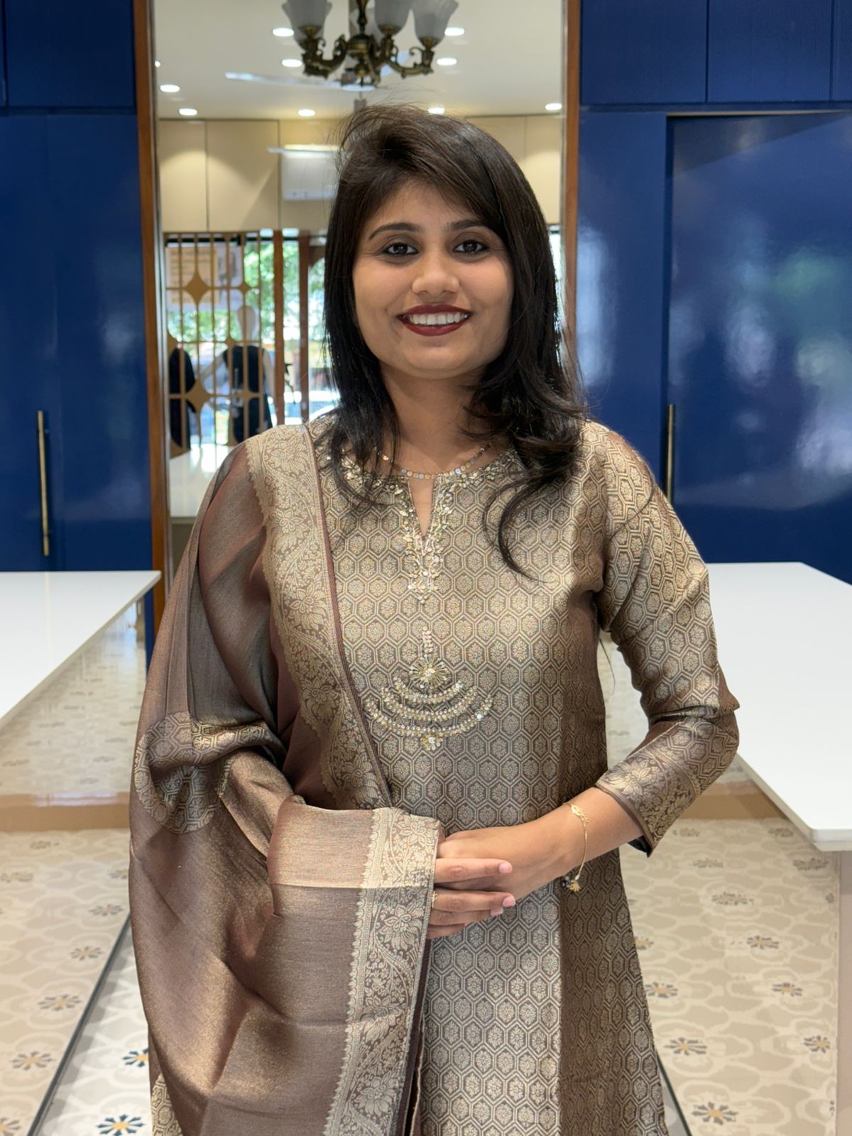 Kanjivaram Duppata Dress: 0121