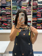 Floral Spaghetti Dress: 0122