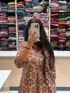 Ajarakh Midi Dress: 0125