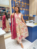Mul Chanderi Dress: 0132