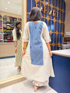 Back Side Patch Dress: 214