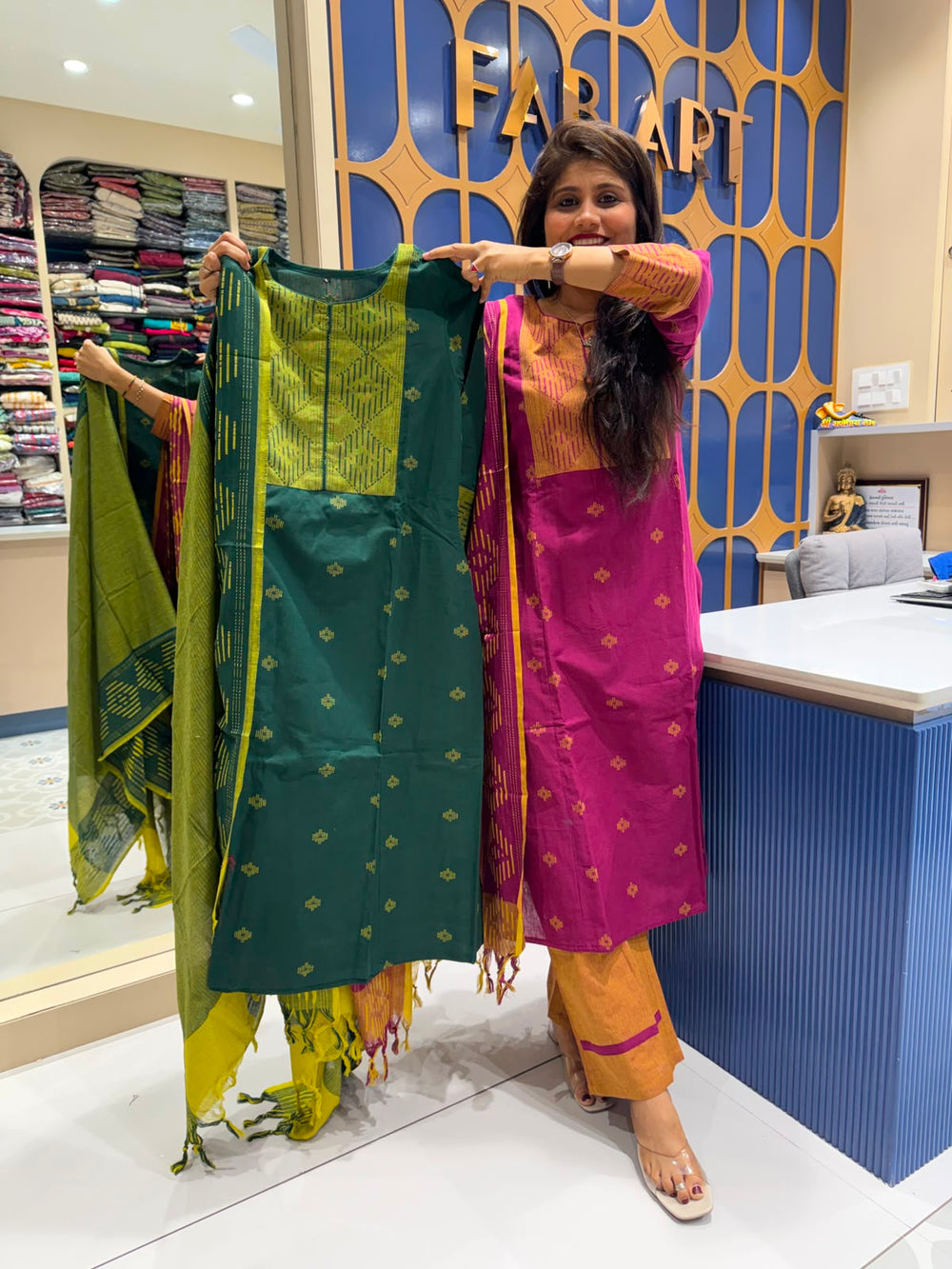 Jamdani Duppata Dress: 221