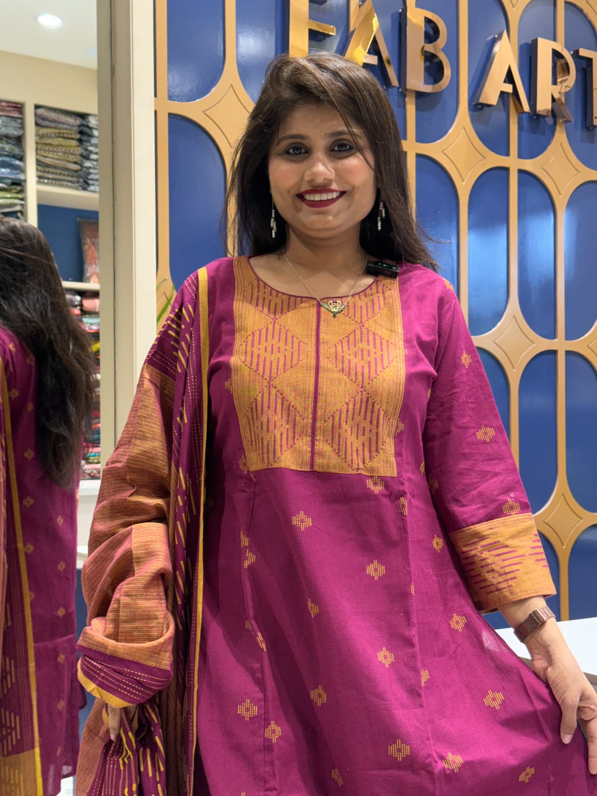 Jamdani Duppata Dress: 221