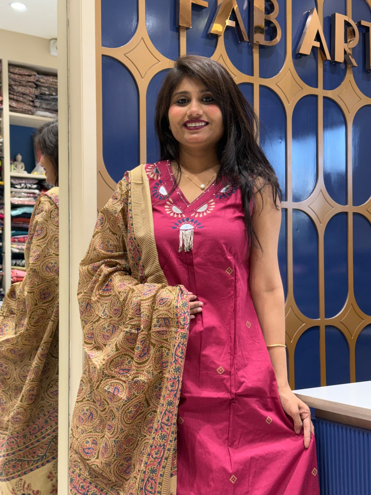 kalamkari Duppata Set: 426