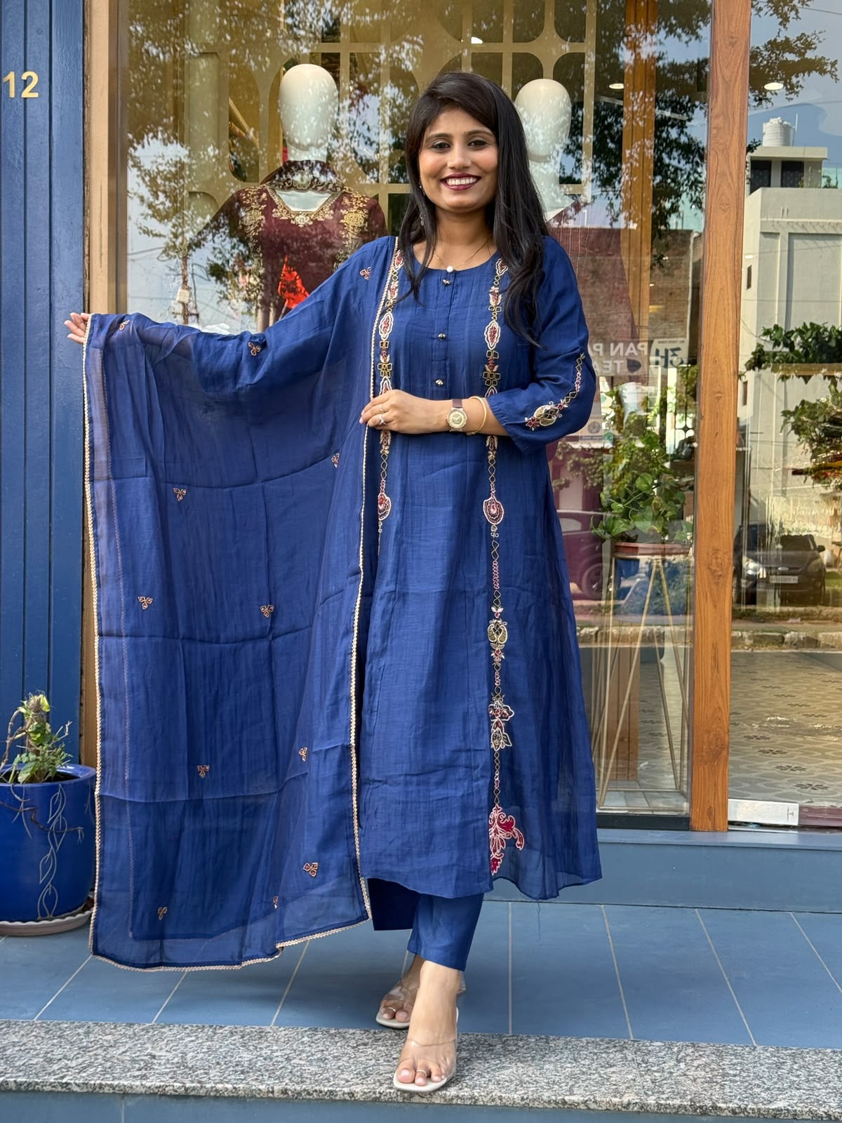 Blush Best Mul Chanderi: 439